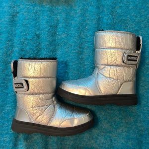 Vintage Pacific Trail 80’s Metallic Insulated Moon Boots size 9